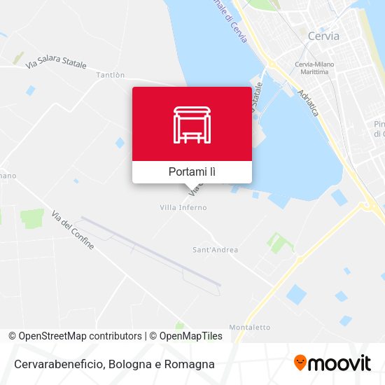 Mappa Cervarabeneficio