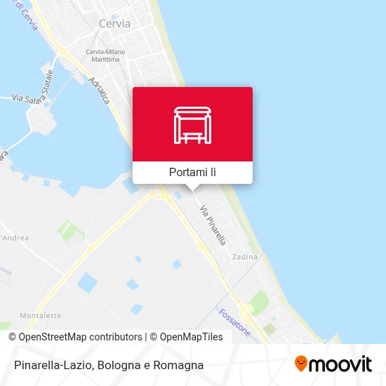 Mappa Pinarella-Lazio