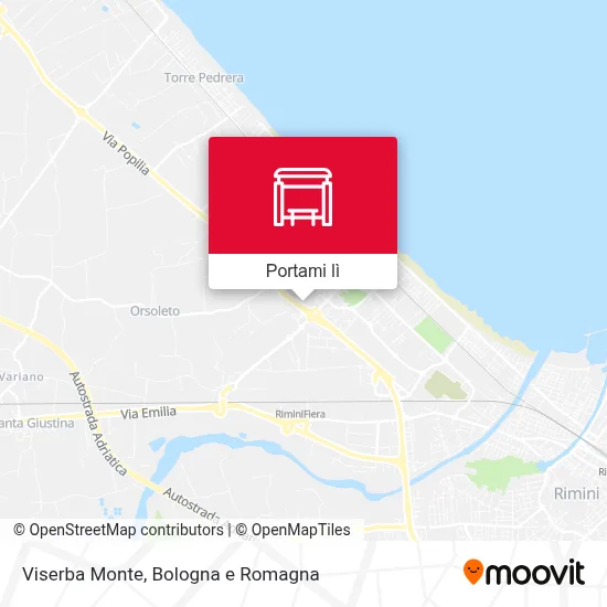 Mappa Viserba Monte