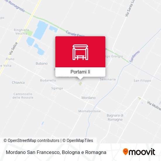 Mappa Mordano San Francesco