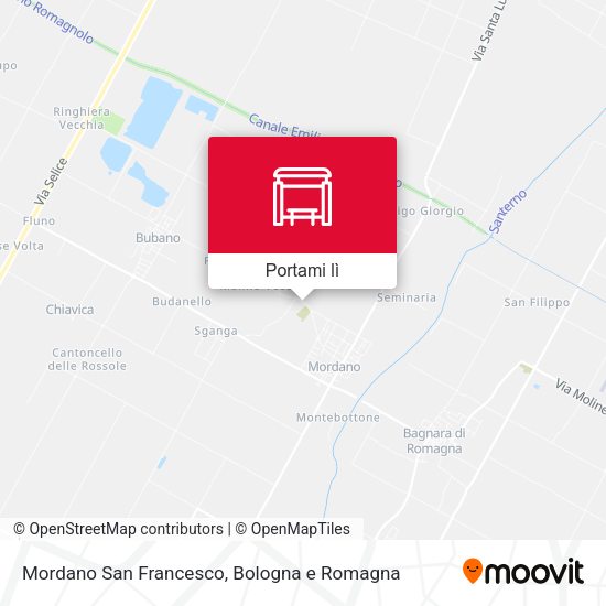 Mappa Mordano San Francesco
