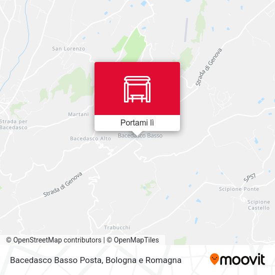 Mappa Bacedasco Basso Posta
