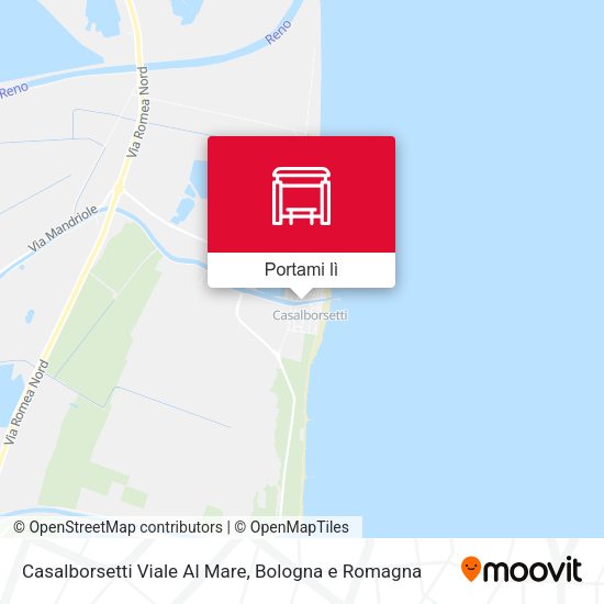 Mappa Casalborsetti Viale Al Mare