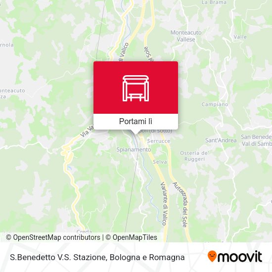 Mappa S.Benedetto V.S. Stazione