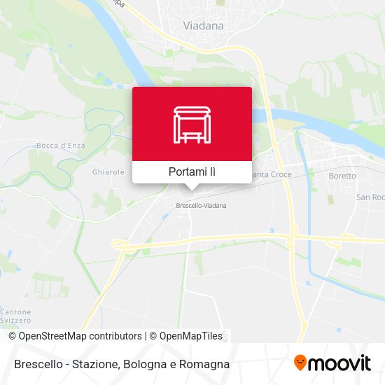 Mappa Brescello - Stazione