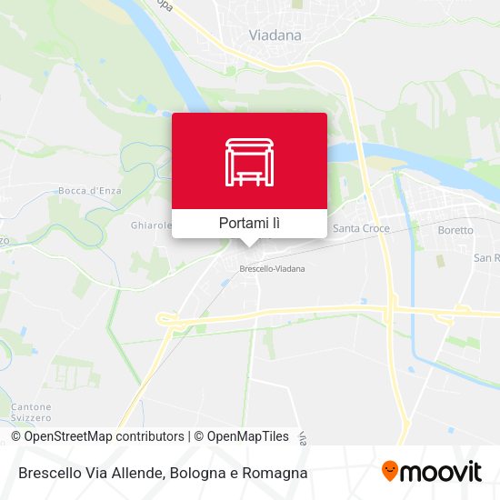 Mappa Brescello Via Allende