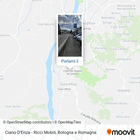 Mappa Ciano D'Enza  - Ricci Mobili
