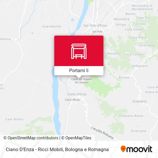 Mappa Ciano D'Enza  - Ricci Mobili