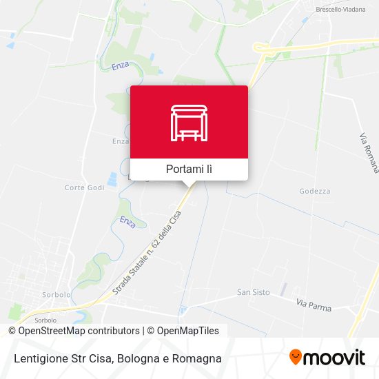 Mappa Lentigione Str Cisa