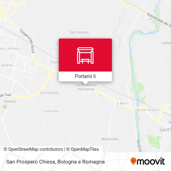 Mappa San Prospero Chiesa