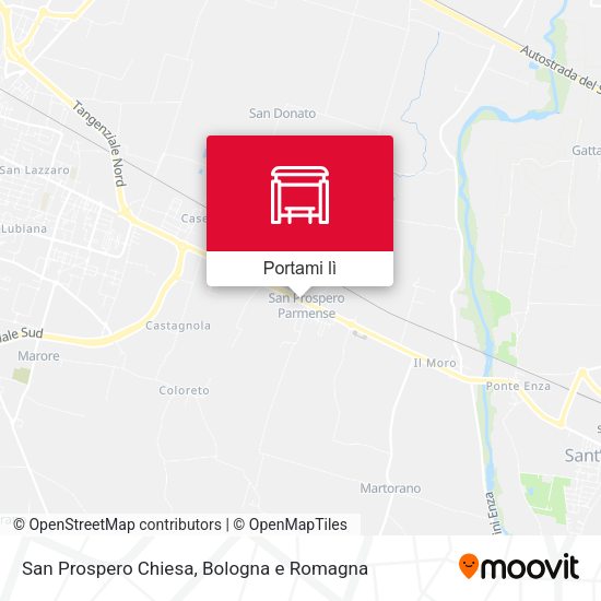 Mappa San Prospero Chiesa