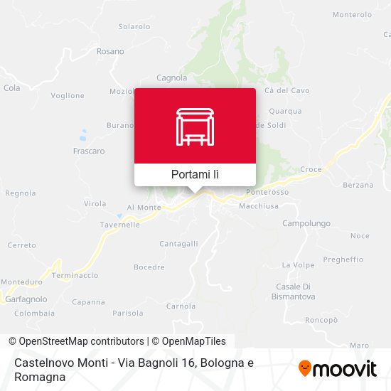 Mappa Castelnovo Monti - Via Bagnoli 16