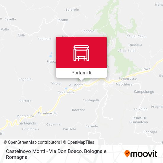Mappa Castelnovo Monti - Via Don Bosco