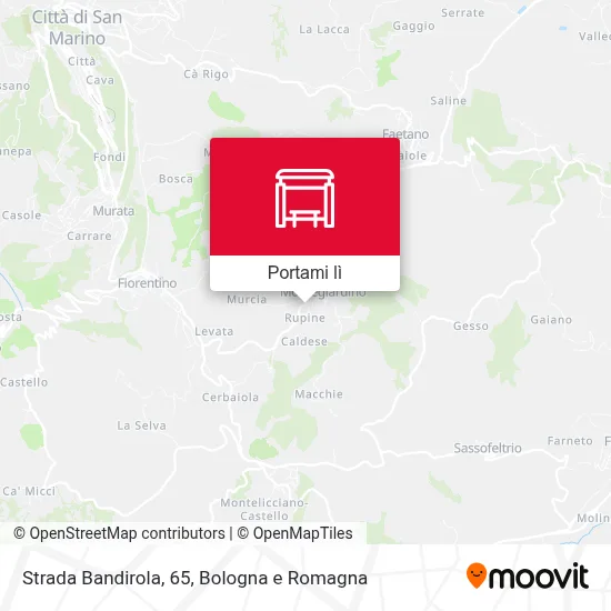 Mappa Strada Bandirola, 65
