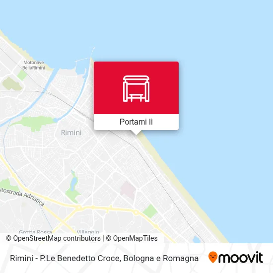Mappa Rimini - P.Le Benedetto Croce