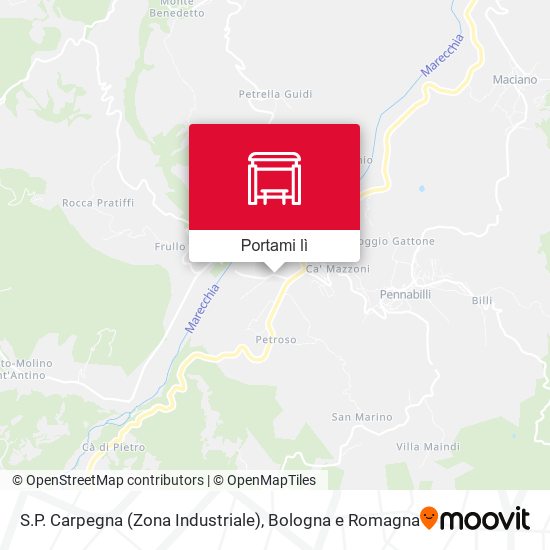 Mappa S.P. Carpegna (Zona Industriale)
