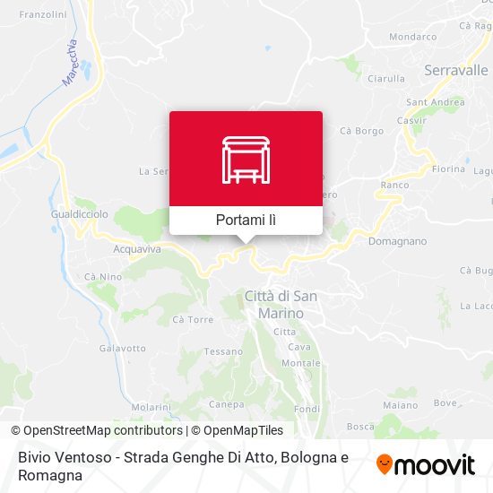 Mappa Bivio Ventoso - Strada Genghe Di Atto