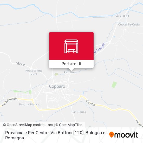 Mappa Provinciale Per Cesta - Via Bottoni [120]