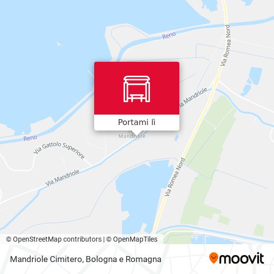 Mappa Mandriole Cimitero