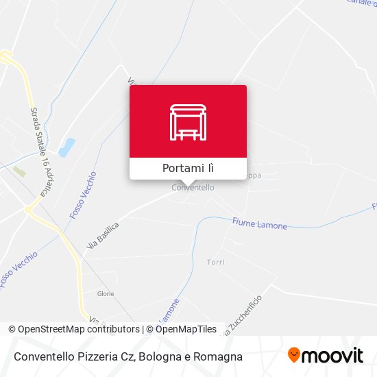 Mappa Conventello Pizzeria Cz