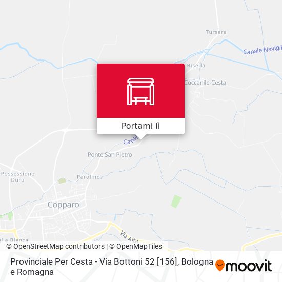 Mappa Provinciale Per Cesta - Via Bottoni 52 [156]