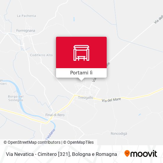 Mappa Via Nevatica - Cimitero [321]