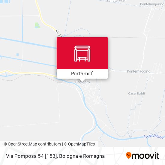 Mappa Via Pomposa 54 [153]