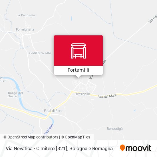 Mappa Via Nevatica - Cimitero [321]