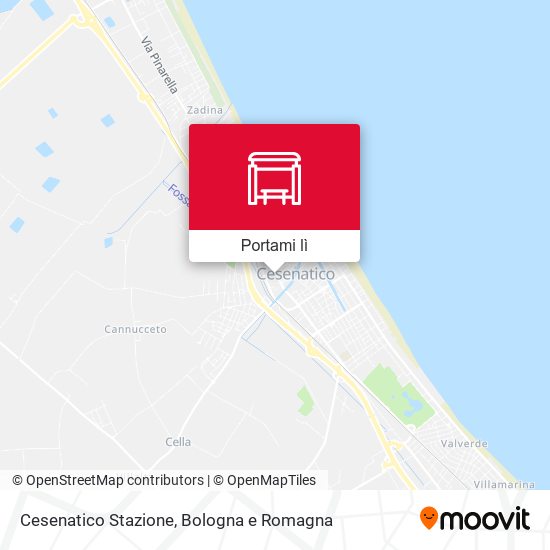 Mappa Cesenatico Stazione