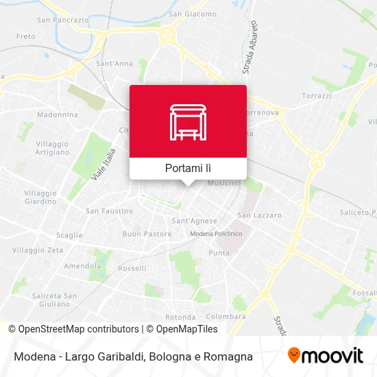 Mappa Modena - Largo Garibaldi