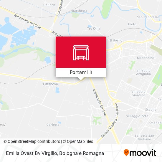 Mappa Emilia Ovest Bv Virgilio