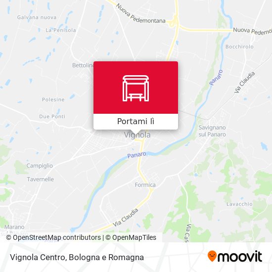 Mappa Vignola Centro