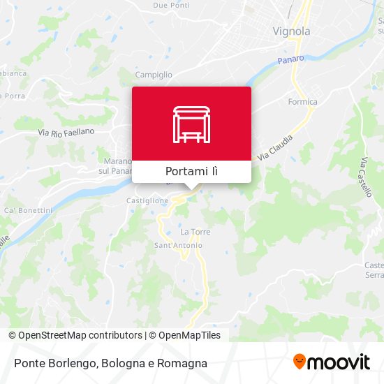 Mappa Ponte Borlengo