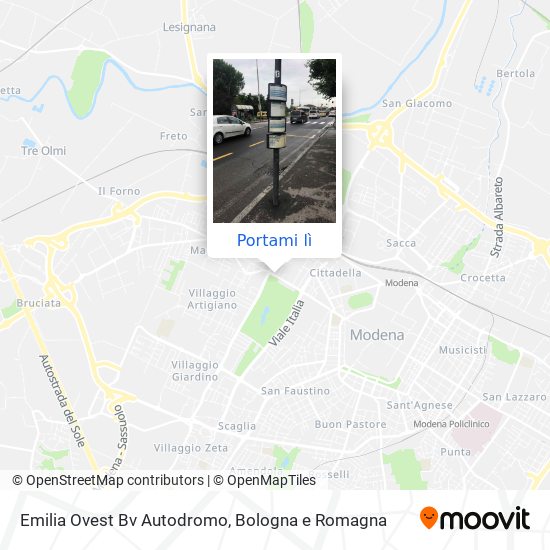 Mappa Emilia Ovest Bv Autodromo