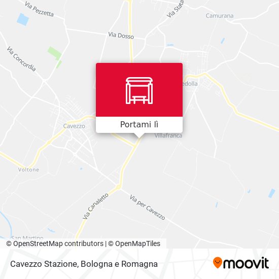 Mappa Cavezzo Stazione