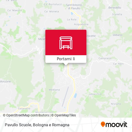 Mappa Pavullo Scuole