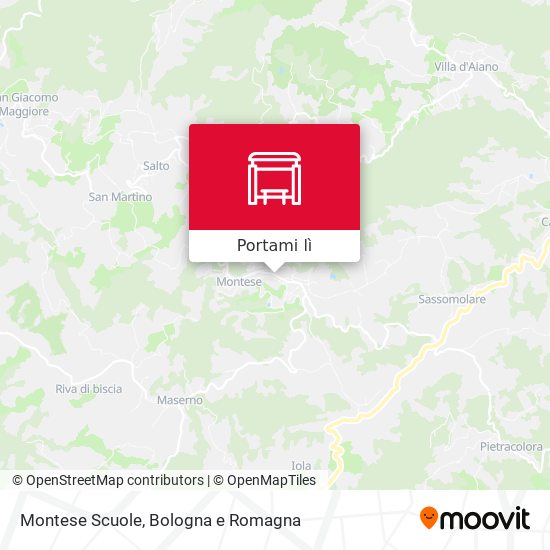 Mappa Montese Scuole