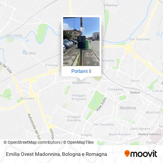 Mappa Emilia Ovest Madonnina