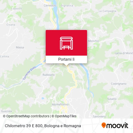 Mappa Chilometro 39 E 800