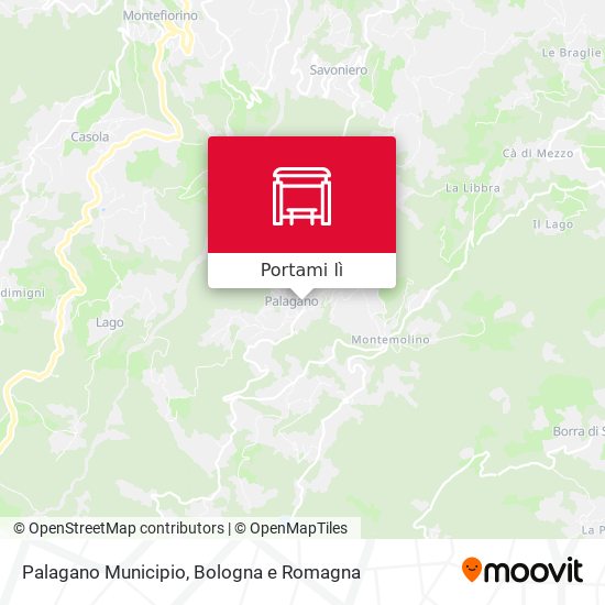 Mappa Palagano Municipio