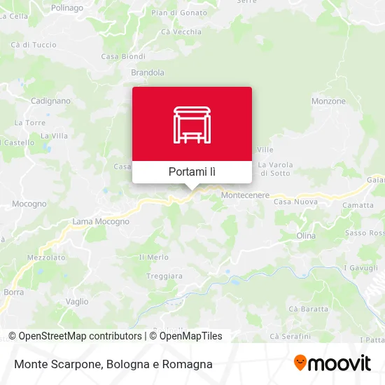 Mappa Monte Scarpone