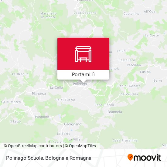 Mappa Polinago Scuole
