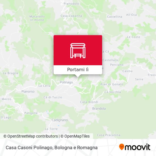 Mappa Casa Casoni Polinago