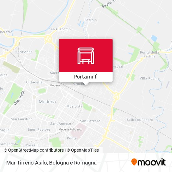 Mappa Mar Tirreno Asilo