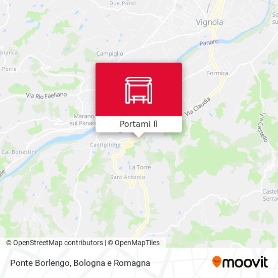 Mappa Ponte Borlengo