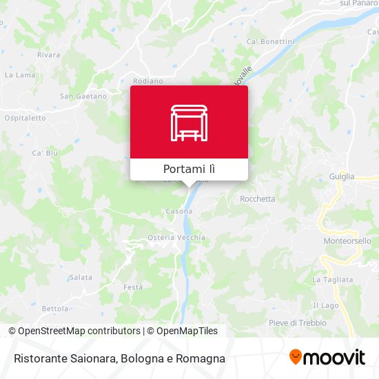 Mappa Ristorante Saionara