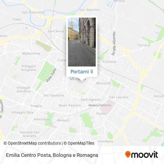 Mappa Emilia Centro Posta
