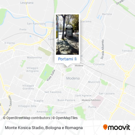 Mappa Monte Kosica Stadio