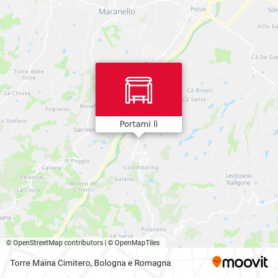 Mappa Torre Maina Cimitero