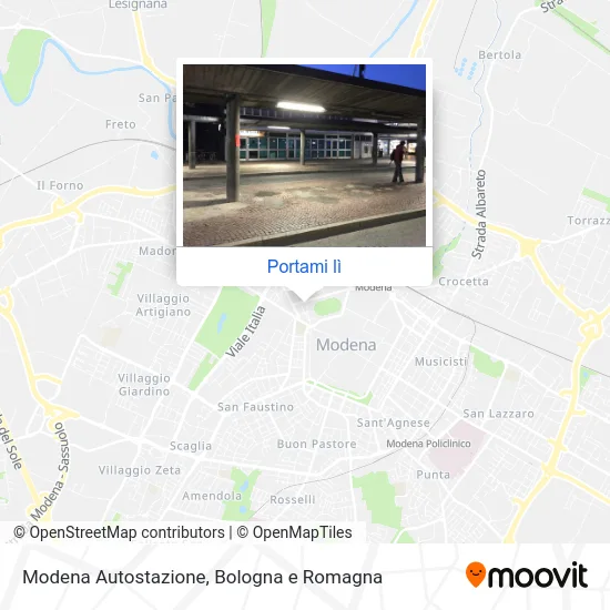 Mappa Modena Autostazione